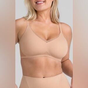 NEW Honeylove Crossover Contour Bra in Sand